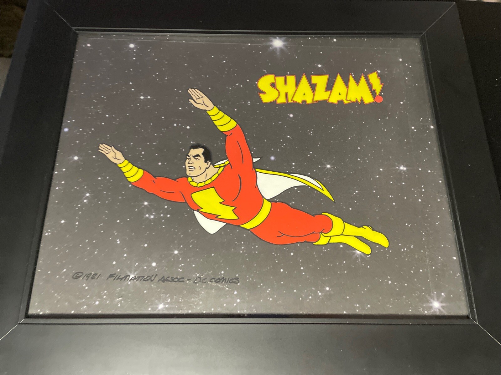 Shazam animation cel Publicity Cel vtg cartoons production art tv show anime i18