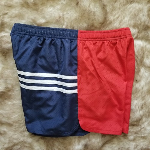ADIDAS Girls Woven Layered Bike Shorts with Leggings Red & Navy Size L (14) NEW - Picture 7 of 12