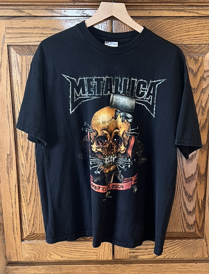 Metallica Met Club/Fan Club T-Shirt 2004 Size XL Short Sleeve 