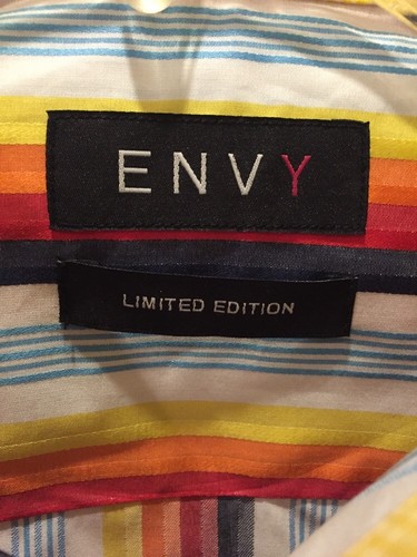 NWT Mens ENVY BRAND LS Limited Edition Button Down Casual Flip Cuffs Med R.$119 - Picture 8 of 12
