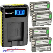 Kastar Battery LCD USB Charger for Nikon EN-EL3e ENEL3e Nikon D70 DSLR Camera
