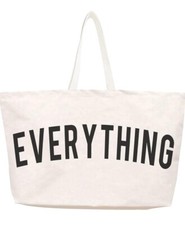 Canvas Tote Bag - XL Shopping Beach Bag Reusable Groceries 28x8x16- Natural