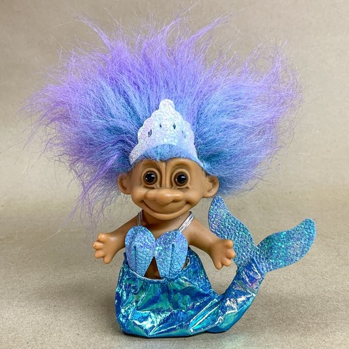 Russ Mermaid Princess Troll Doll with Purple Ombre Hair no. 18507 with Tag