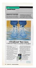 1988 Floodhound Water Alarm Leak Detector & American Gas Association Vintage Ads