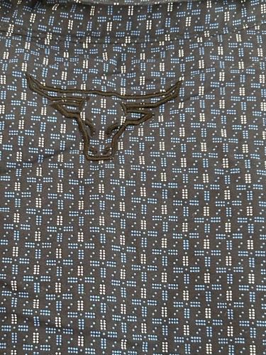 Pure Western Mens Shirt Medium Blue Cowboy Button Top - Picture 4 of 10