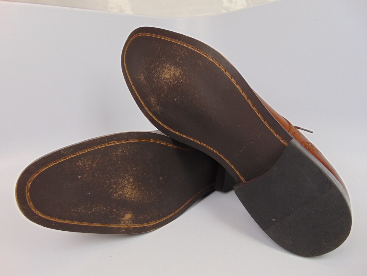 NUNN BUSH NUBUCK BROWN LEATHER LACE UPS MENS 13.0 IN VERY GOOD PREOWNED CONDITIO Nunn Bush Men main image 4