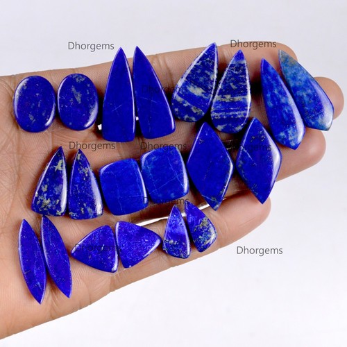Lote de pares mixtos de lapislázuli natural azul plata pendientes colgantes cristal curativo - Imagen 11 de 15