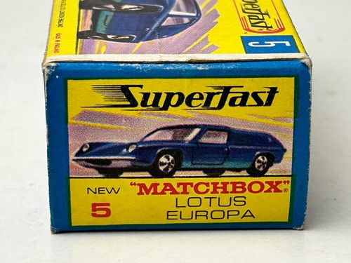 Matchbox Superfast No. 5 Lotus Europa with Original Box, Nice - Picture 7 of 20