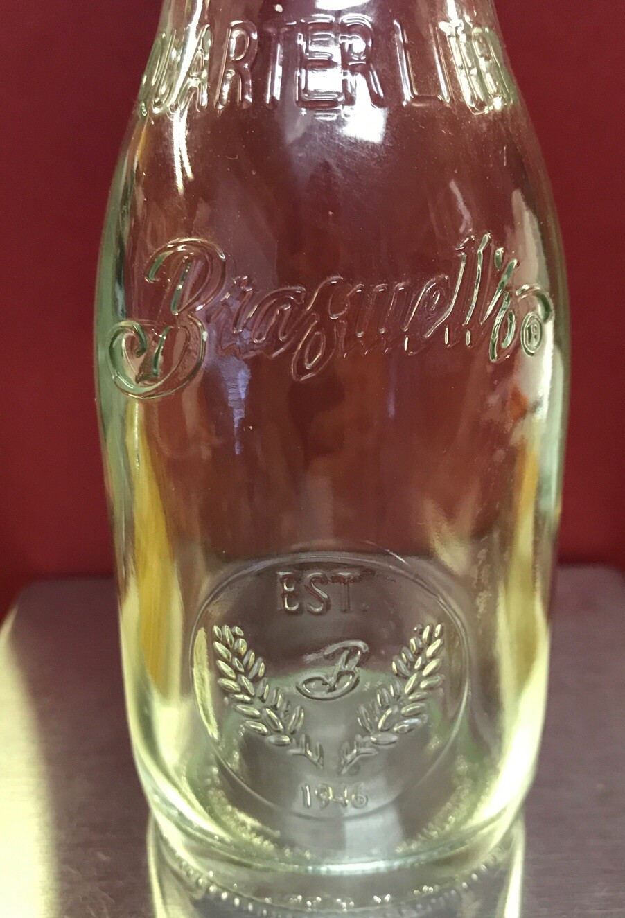 Collectible Braswell's Quarter Liter Clear Glass Jar/ Carafe eBay