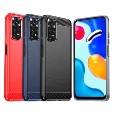 For Xiaomi Redmi Note 11s Note 11 Pro+ 5G 4G Brushed Shockproof TPU Cover Case