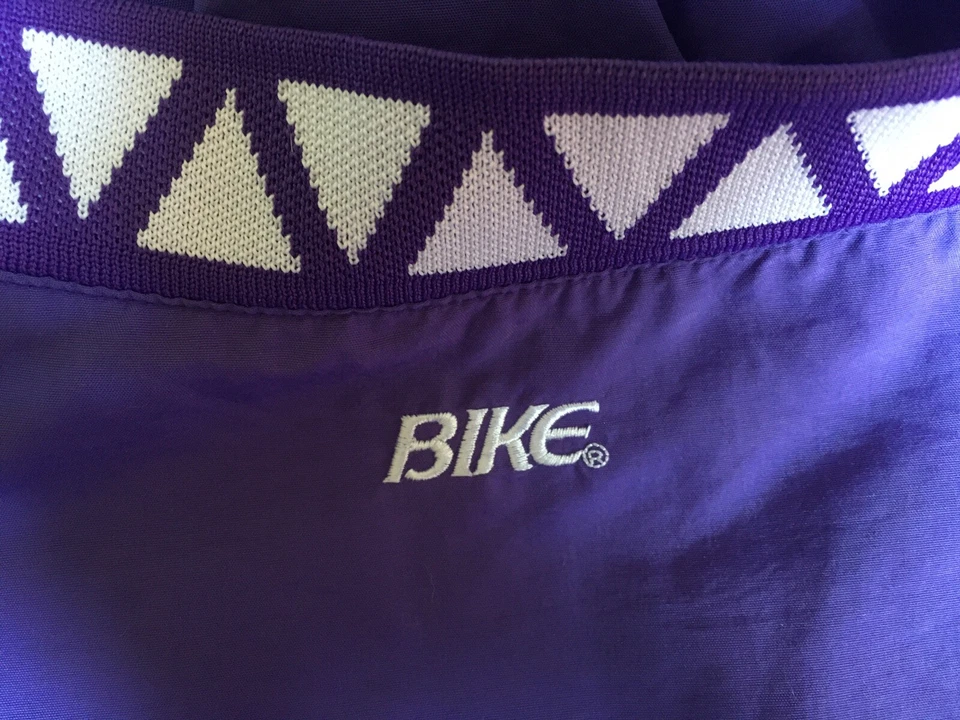 Pullover púrpura vintage para bicicleta cuello en V cortavientos para hombre XL Foto 4 de 4