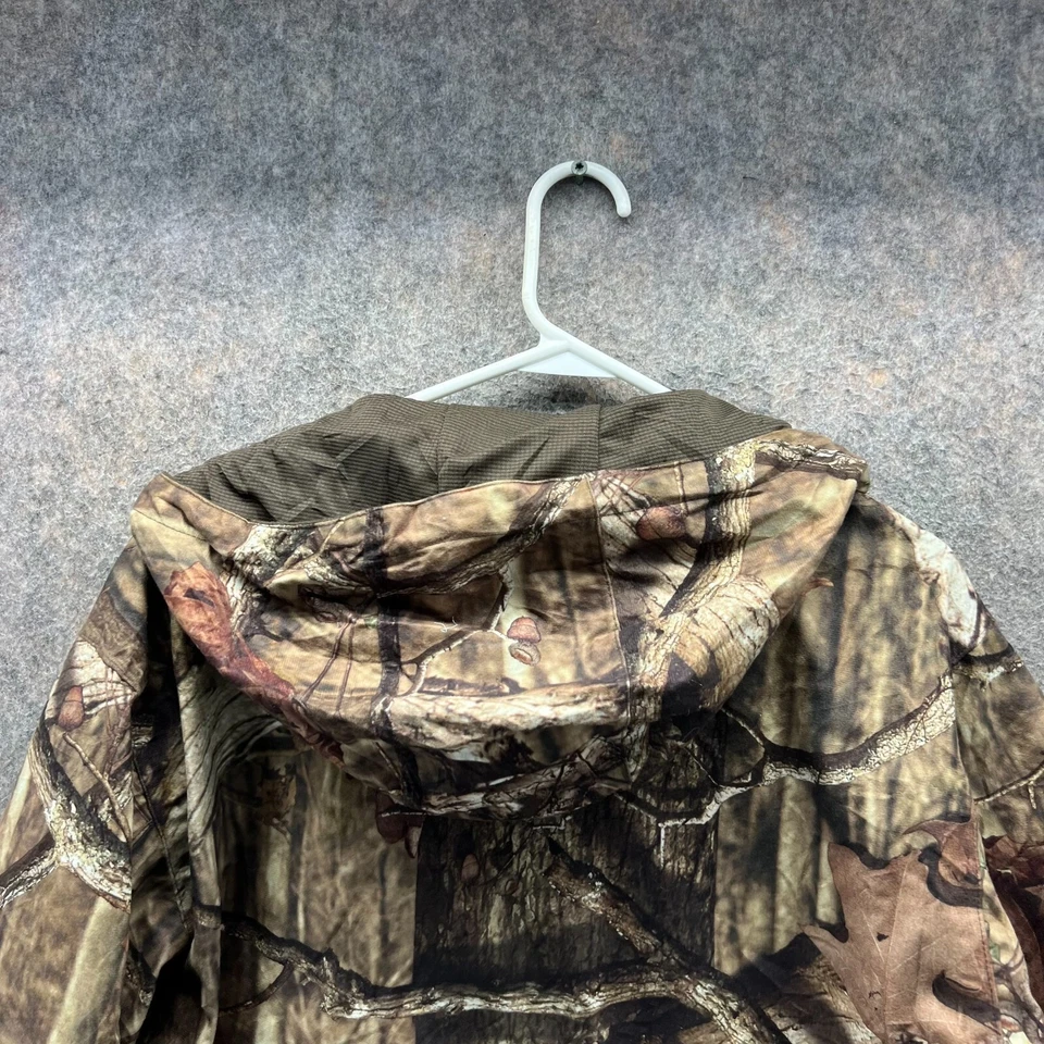 Mossy Oak Jacket Medium Green Break Up Scent Control Micro Ban Hooded Real Tree - Image 2 of 4