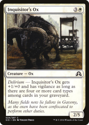 Inquisitor  s Ox X (1) Shadows Over Innistrad _ EX/NM _ MTG _ 4RCards