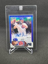 MATT SWARMER 2023 TOPPS CHROME RC AUTO BLUE REFRACTOR 102/150 #RA-MS