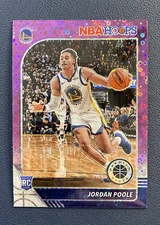 2019-20 Panini NBA Hoops Premium Stock PURPLE DISCO #223 Jordan Poole Rookie RC