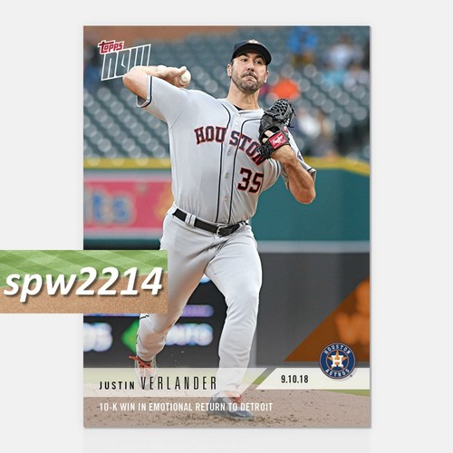 2018 Topps Now 713 Justin Verlander