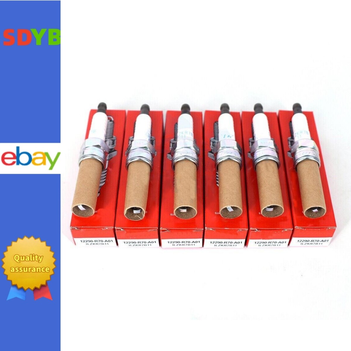6Pcs Genuine ILZKR7B11 Iridium Spark Plugs for NGK Acura Honda RAM 12290-R70-A01