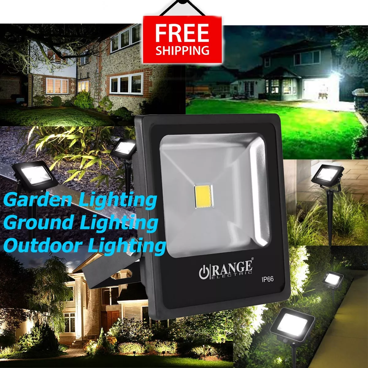 Flood light for yard outlet