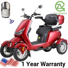 800W 4-Wheel Heavy Duty Senior Mobility Scooter 60V 20AH 31 miles 15mph 440lbs