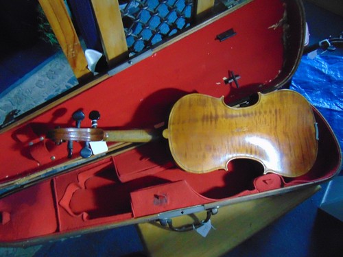 Vintage alte Geige beschriftet Modell von Stradivari Antonius Guanerius etc....dv64 - Bild 2 von 11
