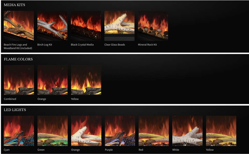 Napoleon Astound 50" Wall Mount Electric Single Sided Fireplace