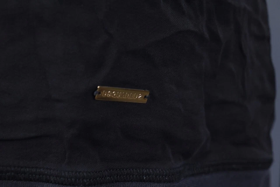 Blusa corta sin mangas de seda negra Dsquared2 talla 40 Foto 3 de 4