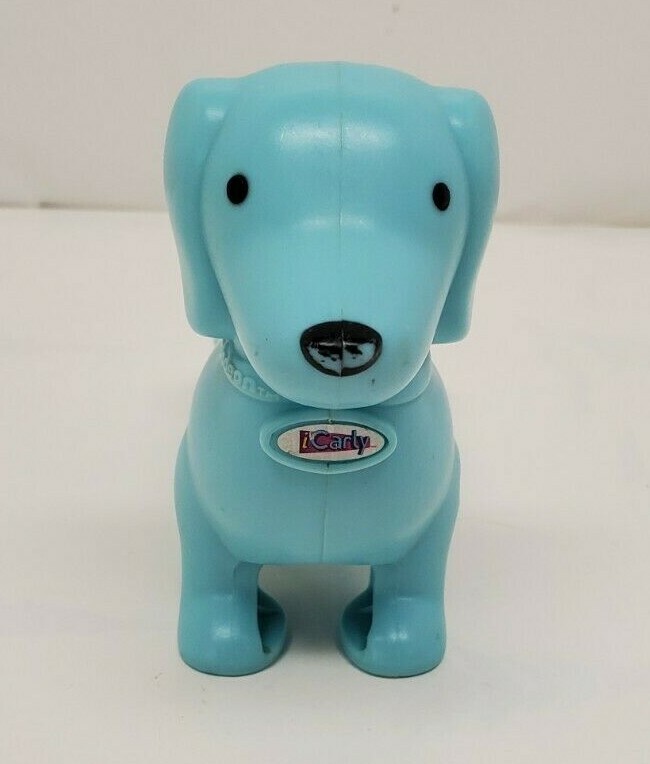 Icarly Blue Dachshund Figure Puppy Dog McDonalds Happy Meal Toy