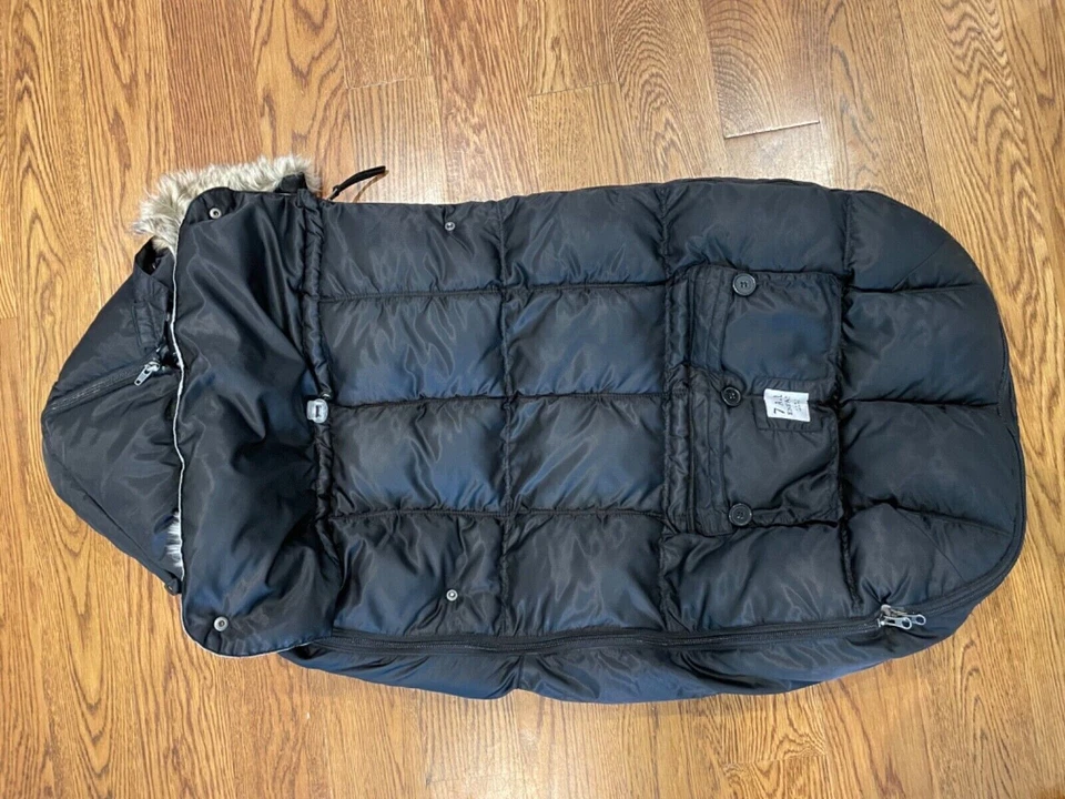 7 AM ENFANT Le Sac Igloo 500 Stoller Cover. BLACK Large 18 Months-3T - Image 2 of 4