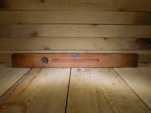 Vintage Stanley Rule & Level Co. 28" Wood & Brass Level