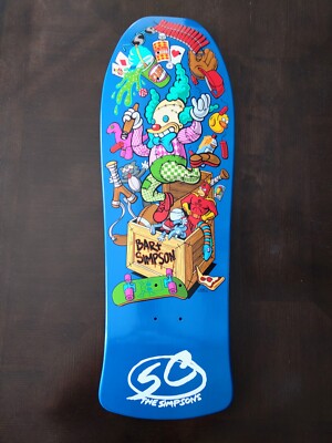 Santa Cruz Skateboard Deck Simpsons Bart's Toy Box Jeff Grosso | eBay