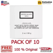PACK OF 10 - Beekman 1802 Fresh Air Soap - Each 2oz Bars. Total 20 oz