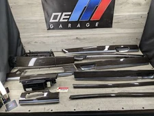 09-12 OEM BMW F02 750 Center Console Dash Door Trims Wood SET