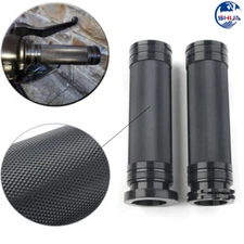 1" CNC Handlebar Hand Grips Fit For Harley Sportster Dyna Fatboy Softail XL XR