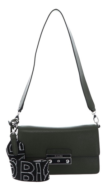 Picard Superstar Shoulderbag Schultertasche UmhäNgetasche Pesto DunkelgrüN Neu-image