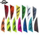 50 Pcs 2Inch Ink Painting Shield Arrow Feathers Fletches RW