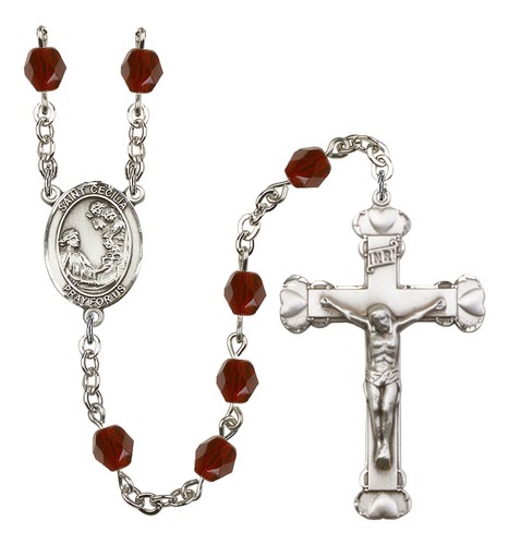 Silver Plate Hand Made Rosary U CHOOSE Patron Saint & Color NEW! Confirmation - Picture 26 of 73