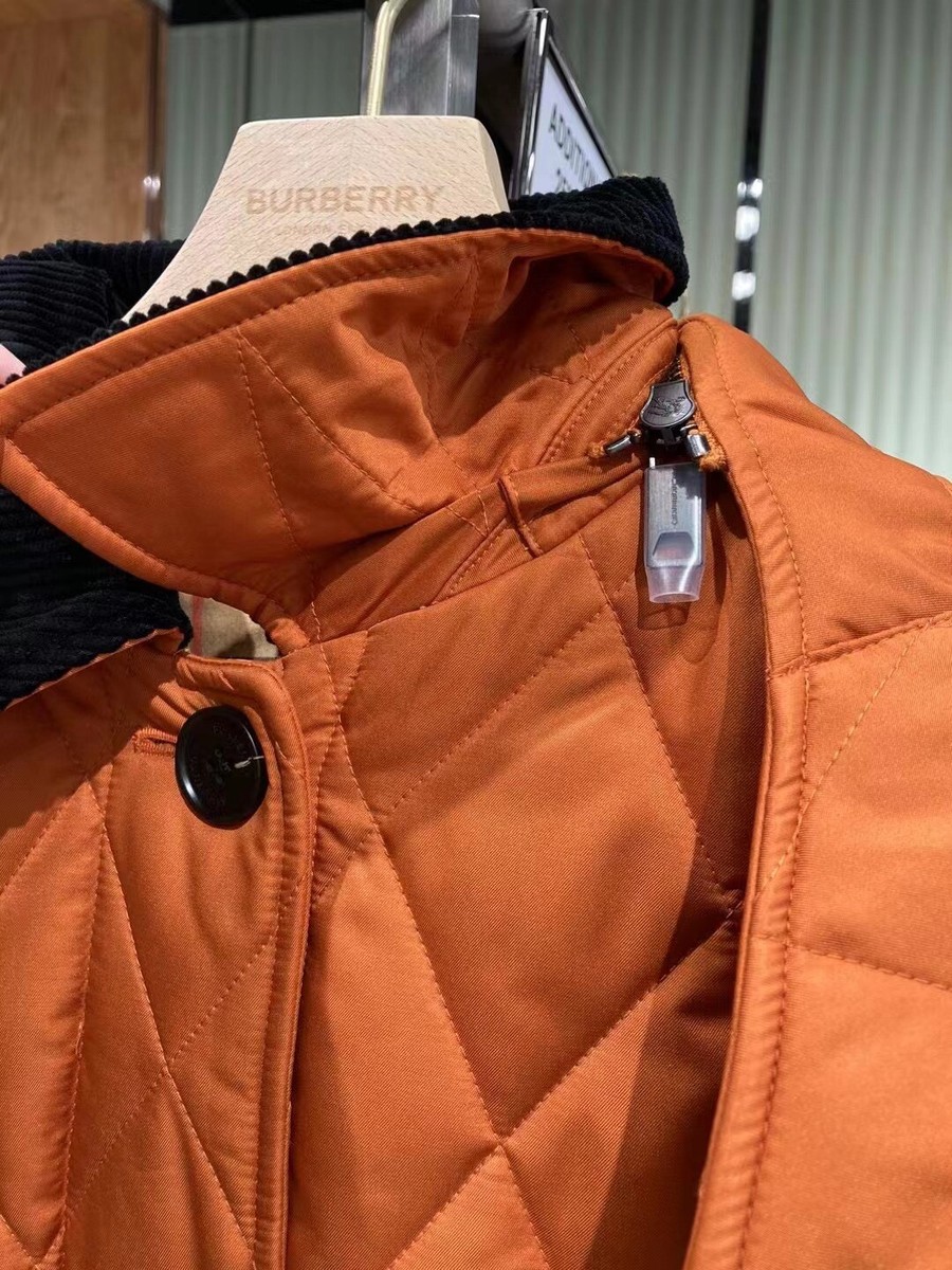 【美品】Burberry カシミアブレンド　天然ラビットファー　パデッドコート 美品】Burberry カシミアブレンド 天然ラビットファー パデッドコート