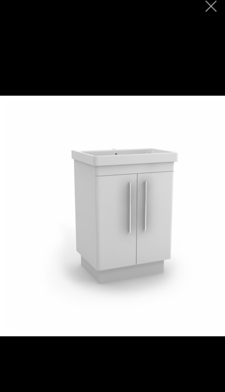 Bathroom Vanity Unit ***RRP£774*** Storage Drawer 600 mm White