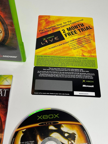 Mortal Kombat Deception for Xbox Original CIB Excellent Mint Reg Card - Picture 10 of 11