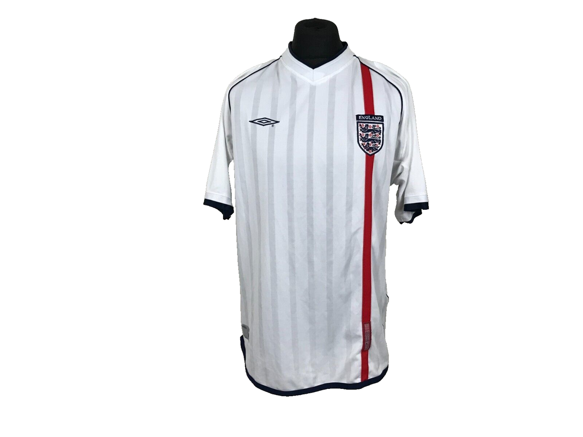 England Home football shirt 2001-03 Size XL Vintage Umbro Soccer
