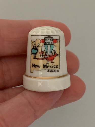 New Mexico Thimble, souvenir thimble, keepsake thimble, collectible thimble, EUC - Picture 3 of 4