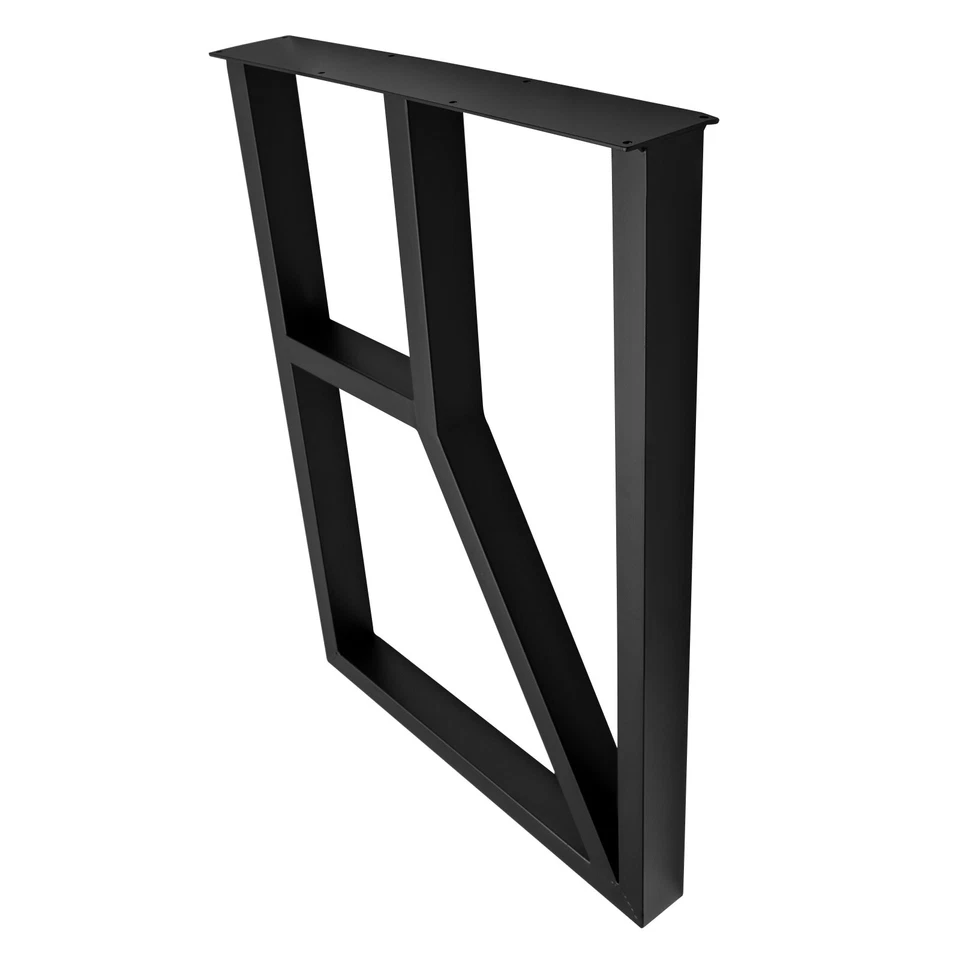 Pernas de mesa retangulares de metal 28" de altura para móveis pernas de banco pernas de mesa de centro - Imagem 4 de 4