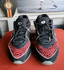 Nike Kevin Durant KD 16 Slim Reaper Black Silver Fire Red DV2917-004 Men's 7