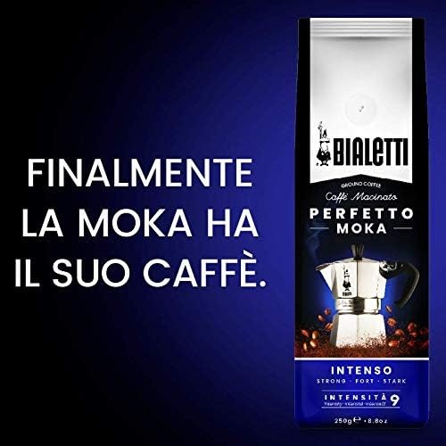 Bialetti Perfetto Moka Café Moulu Intenso (Strong) 8.82 Ounce (Pack of 1) 