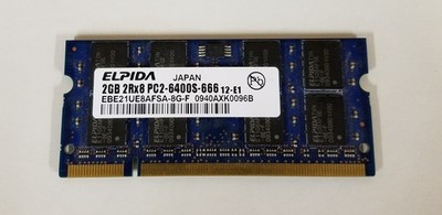 Elpida EBE21UE8AFSA-8G-F 2GB DDR2 Laptop RAM Memory