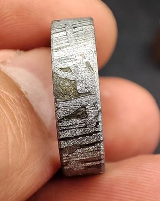Aletai Iron meteorite ring Meteor Wedding Ring US size:10