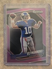 ELI MANNING 2025 PANINI PRIZM BLACK FOOTBALL PURPLE PRIZMS GIANTS 93/99 🔥 
