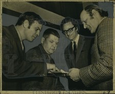 1971 Press Photo Southern Gut Club speakers at Louisiana State University