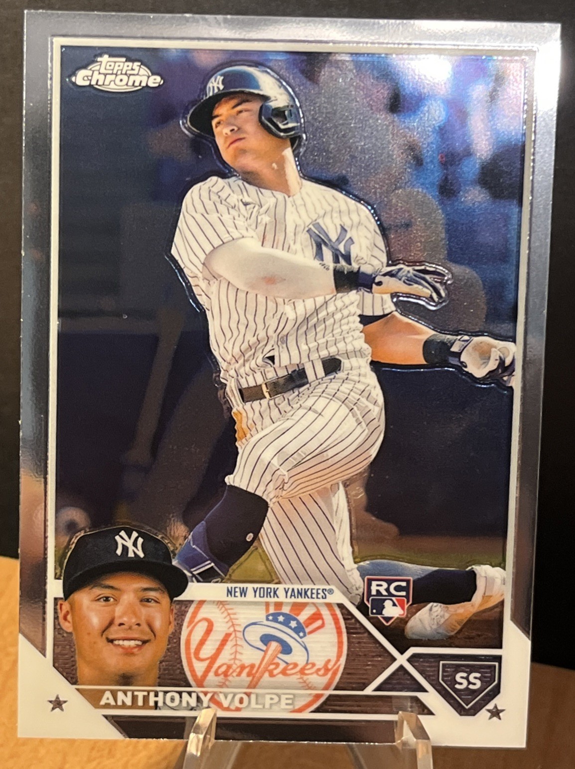 2023 Topps Chrome - Anthony Volpe #4 Refractor (RC)