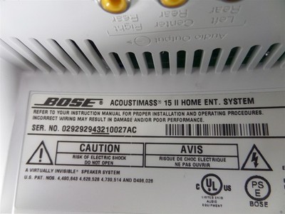 Bose Acoustimass 15 Series II Entertainment Center Subwoofer | eBay
